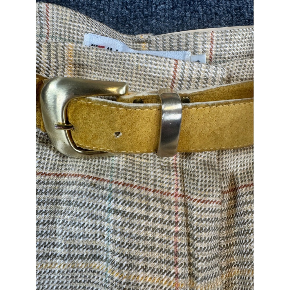 Vintage JH Collectibles Plaid Suit Set Women's Size 14 Blazer & Shorts Belt 90s - Picture 8 of 15